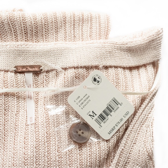 NWT Free People Game On Cardi in White Swan - Picture 10 of 15